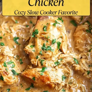 Crockpot Million Dollar Chicken dish served with herbs and spices.