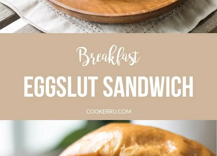 Delicious Eggslut breakfast sandwich with creamy eggs and premium ingredients