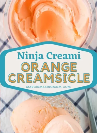 Delicious Ninja Creami orange ice cream served in a bowl.