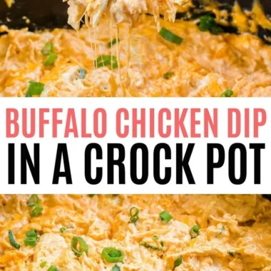 Delicious Spicy Buffalo Chicken Dip served in a bowl with chips