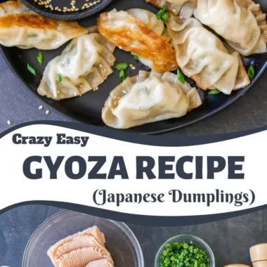 Delicious homemade gyoza filled with savory ingredients ready to be served.