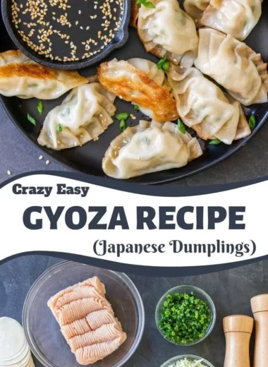 Delicious homemade gyoza filled with savory ingredients ready to be served.